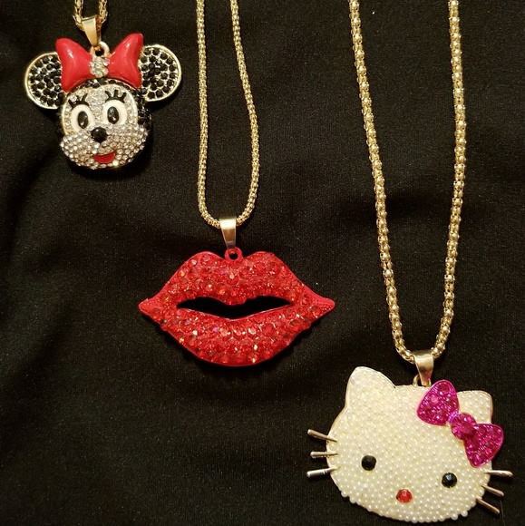 Betsey Johnson Jewelry Necklaces Hearts, Mermaids, Dragonflies, Airplanes, Stars - Picture 8 of 13